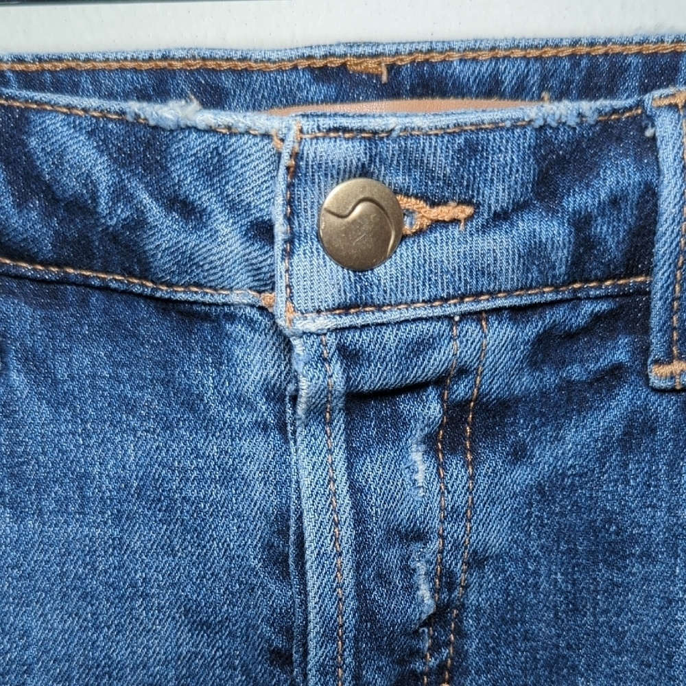 Joe's Jeans Distressed Denim Skirt w/Pockets - Picture 3 of 9